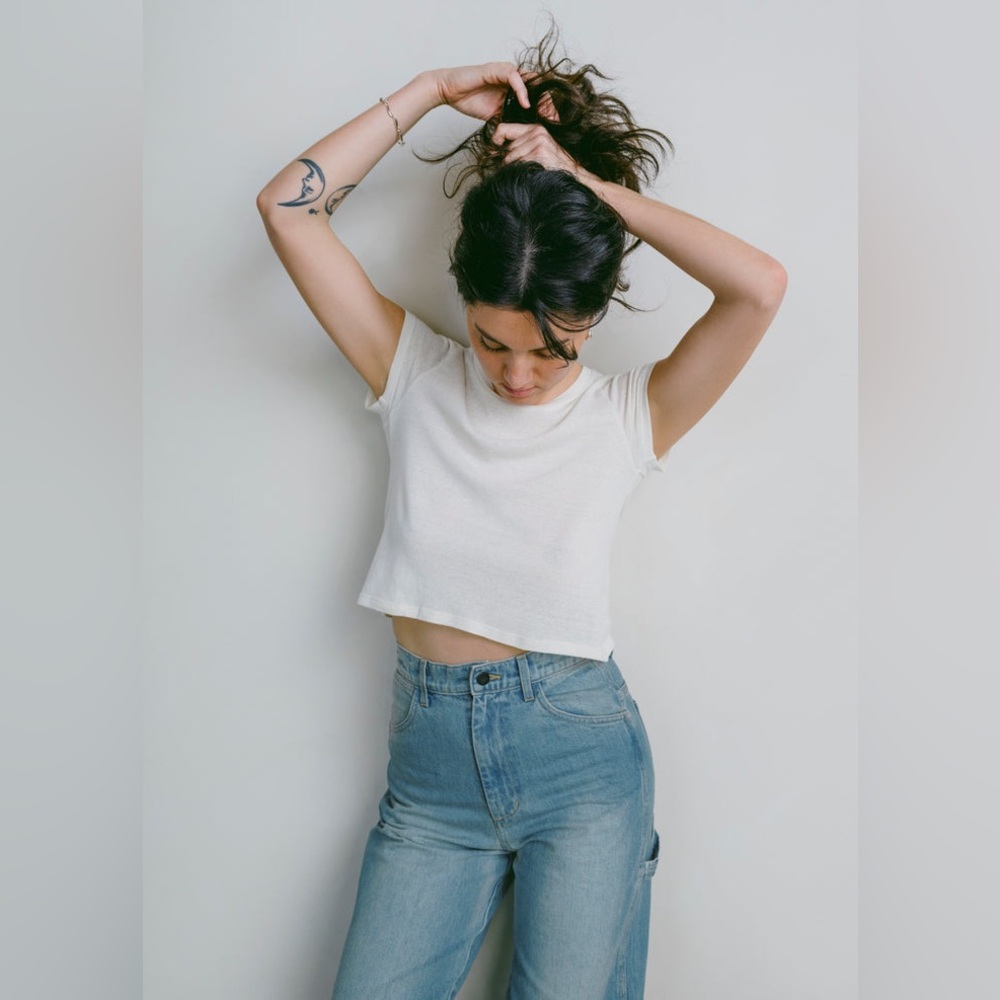 Ozma Silk Lou Tee - Natural